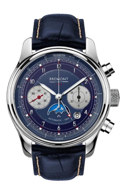 Best Bremont Time Capsule Limited Edition 1918 White Gold Blue Dial Replica Watch